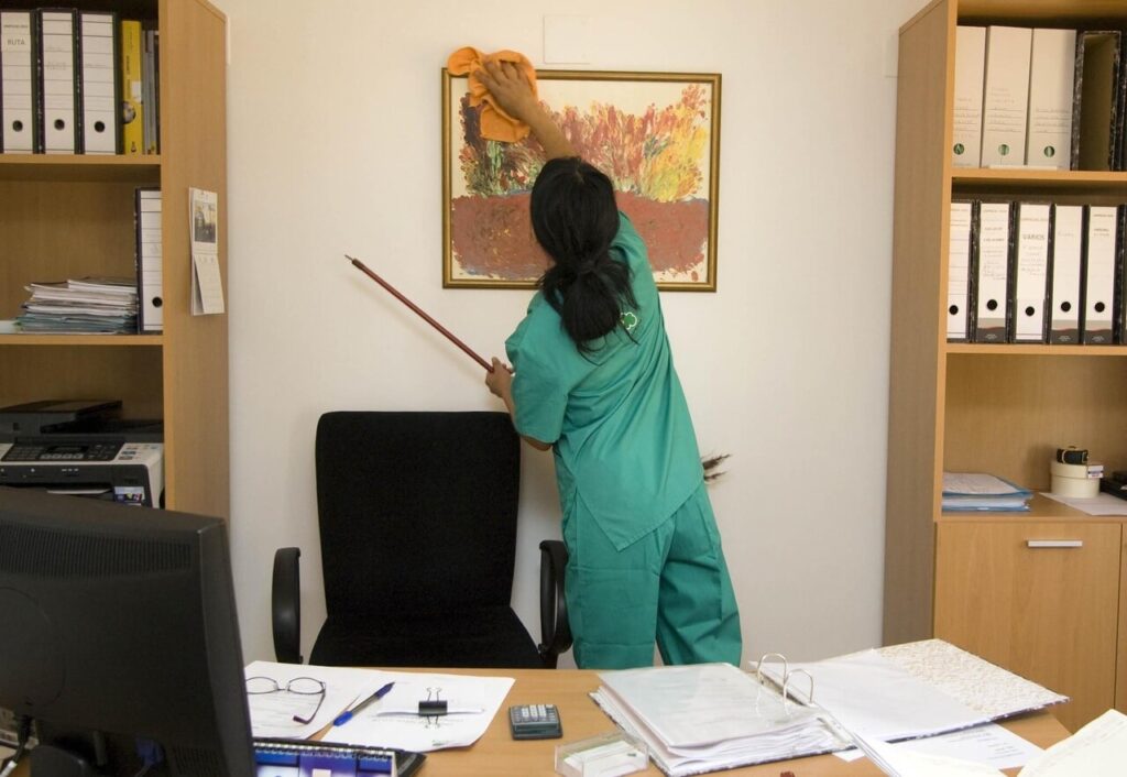 On demand cleaning services can be found online – with many having specific apps