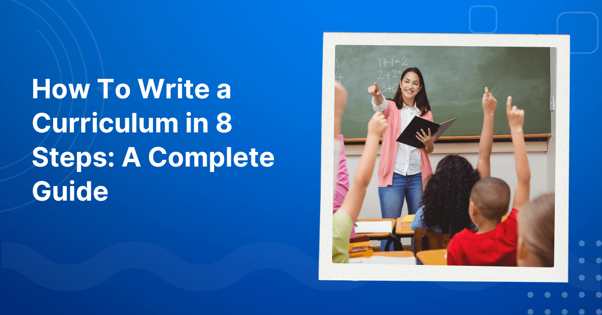 How To Write a Curriculum