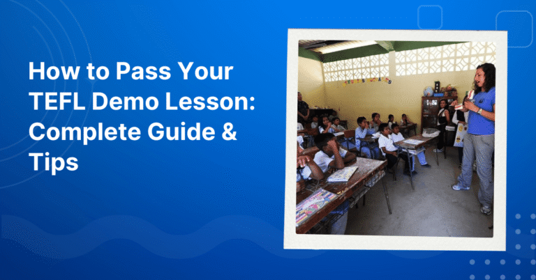 How to Pass Your TEFL Demo Lesson