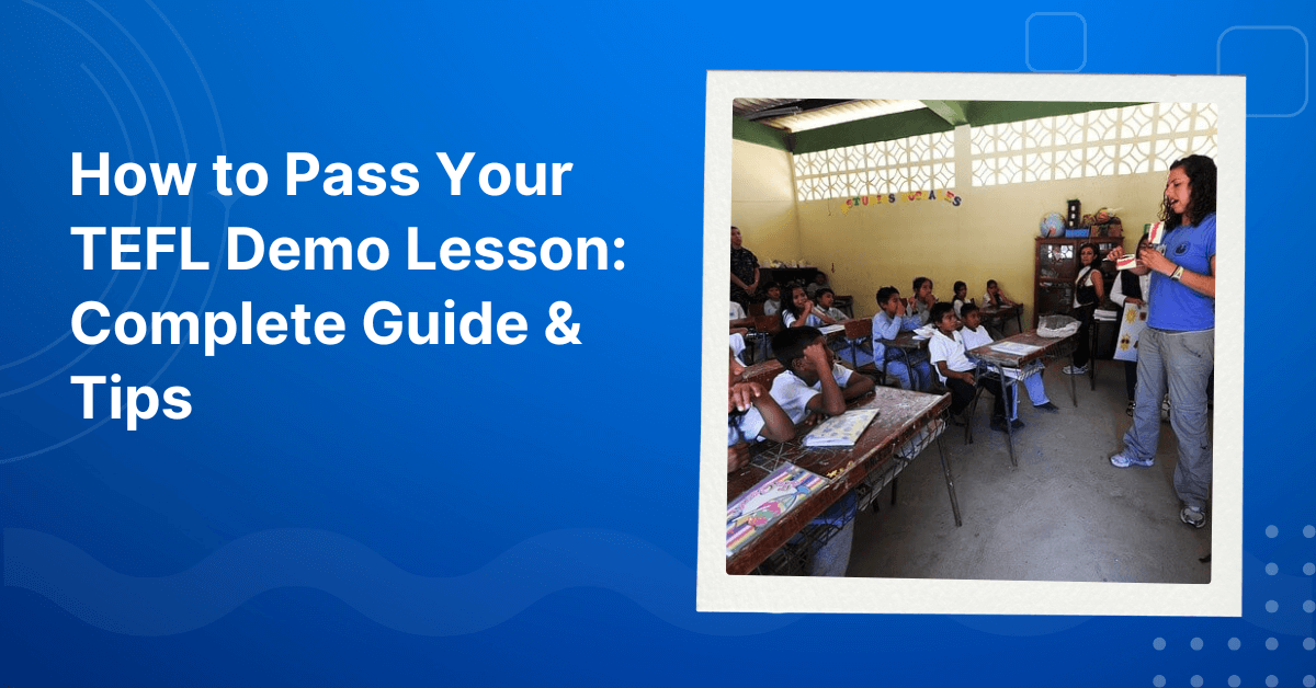 How to Pass Your TEFL Demo Lesson