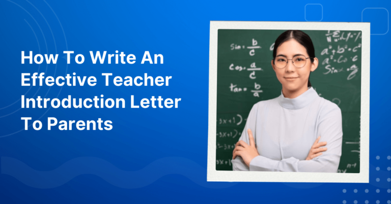 Teacher Introduction Letter To Parents