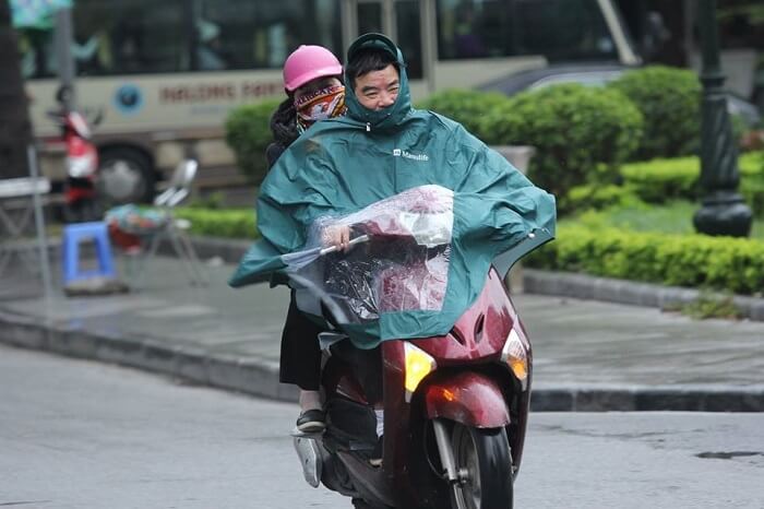 Thick - and the more expensive type of raincoat